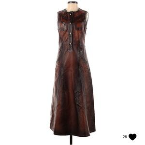 ISO Coach leather western dress